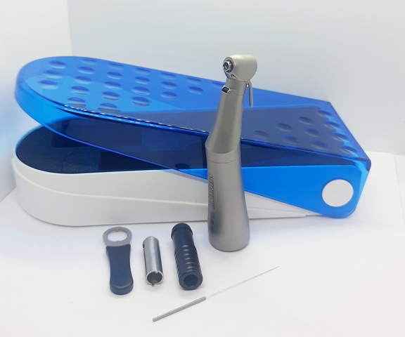 Наконечник микромотора угловой понижающий 20:1 MEDITECH THA-20ti LED кнопочный внешняя вода